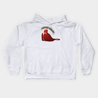 Morning coffee dragon Kids Hoodie